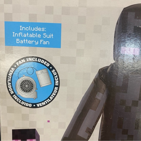 ENDERMAN Minecraft Inflatable Child Costume 5' 2" - Picture 3 of 8